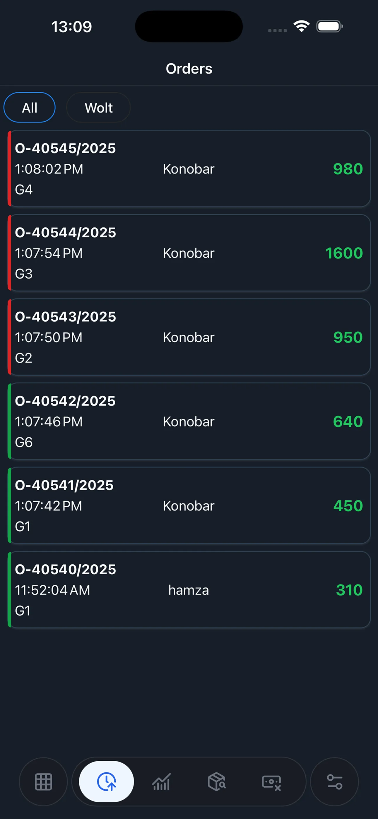 Restaurant POS mobile app